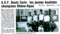 1999-Curie champion de Rhône-Alpes